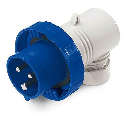 Вилка кабельная угловая IP67 32А 3P+E 400В фото 1