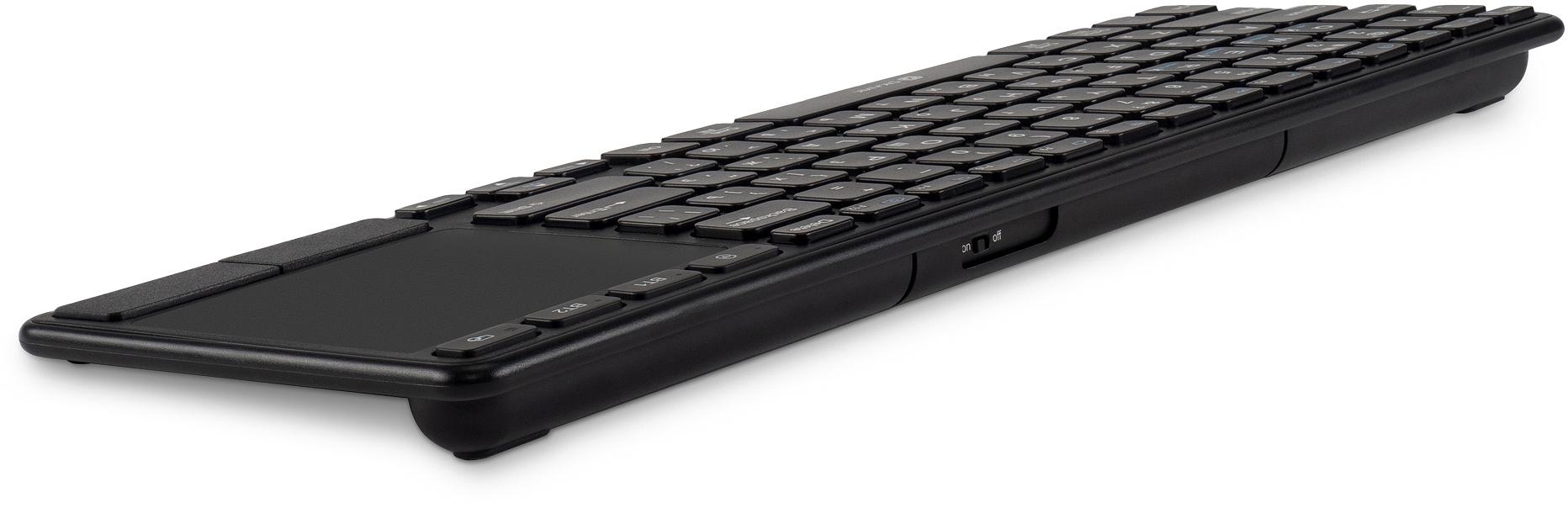 Клавиатура Оклик K614W черный USB беспроводная slim Multimedia Touch (1979327) фото 7