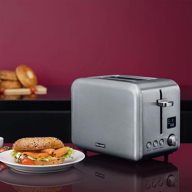 Тостер Rondell RDE-1203 950Вт стальной фото 4