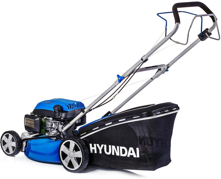 HYUNDAI [L 4620S] Бензиновая газонокосилка {Самоходная, двигатель Hyundai ICV145,4-х такт, 3.8 л.с./145 см3, Ширина среза 45,7 см, Высота среза 25-75 мм, 25,2 кг } фото 3