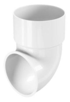 Колено сливное ПВХ Grand Line стандарт шоколадный, коричневый, графит фото 1