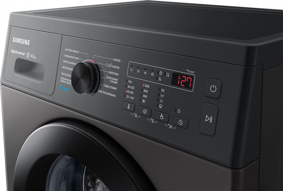 Стиральная машина Samsung WW65AG4S20CXLP класс: A+++ загр.фронтальная макс.:6.5кг темно-серый фото 5