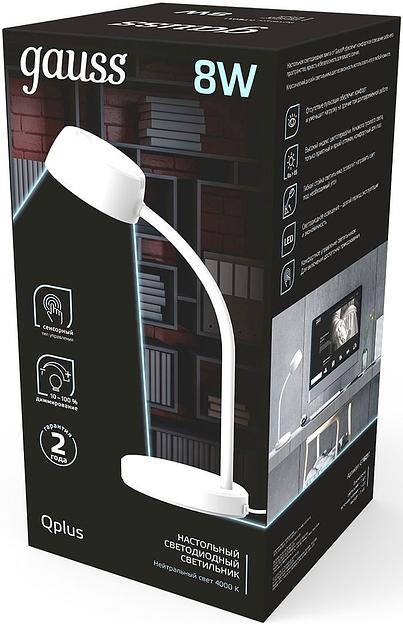 Светильник Gauss GT6011 настольный на подставке белый 8Вт фото 4