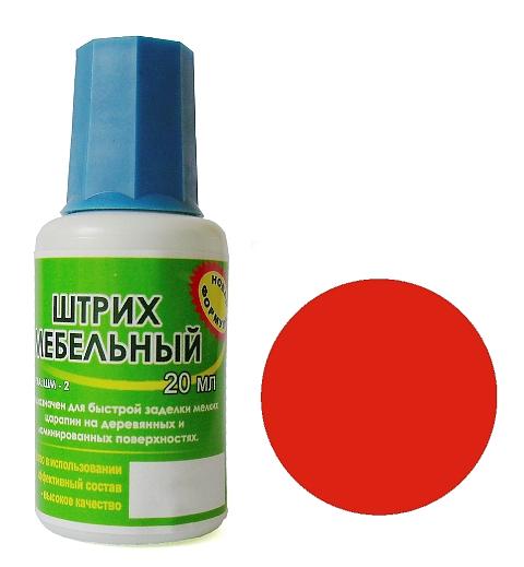 Штрих мебельный, цвет красный фото 1
