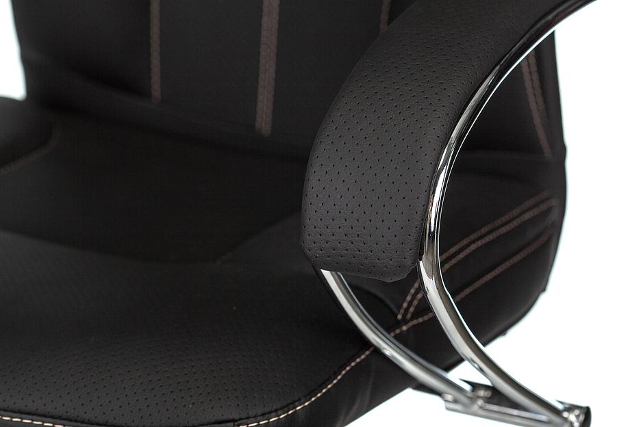 Кресло руководителя Бюрократ CH-608SL/ECO черный искусственная кожа крестовина металл хром фото 7