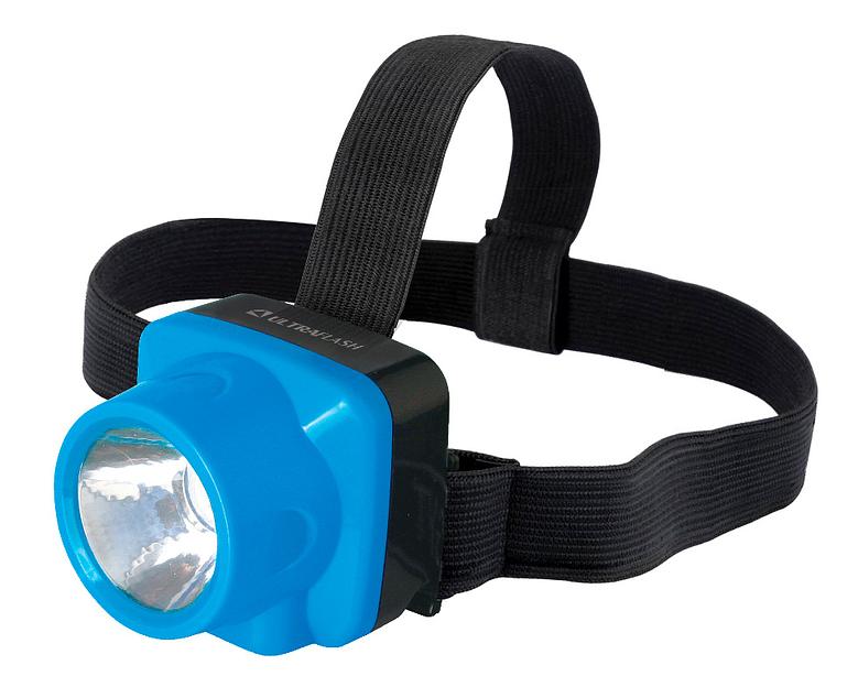 Фонарь налобный Ultraflash LED5375 голубой/черный 1.7Вт лам.:светодиод. (14252) фото 1