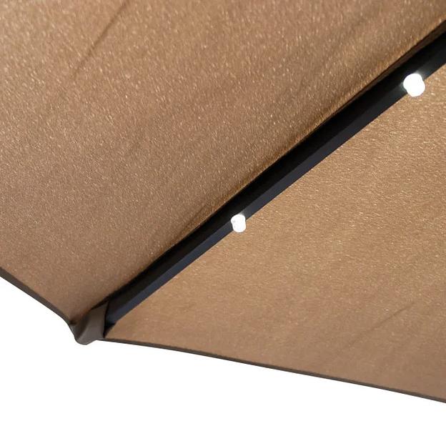 Зонт Pro-Komfort для летних кафе с подсветкой бежевый ОПТ фото 6