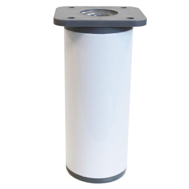 SETE Ножка регулируемая, круглая D=40мм, Н=100мм, белая фото 1