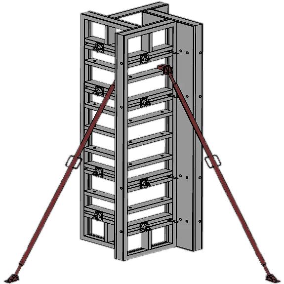 Опалубка колонн 0,2-0,6х1,8 м фото 1