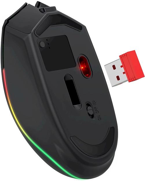 Мышь Defender Fusion MM-283 черный оптическая 3200dpi беспров. BT/Radio USB 3but (52283) фото 3