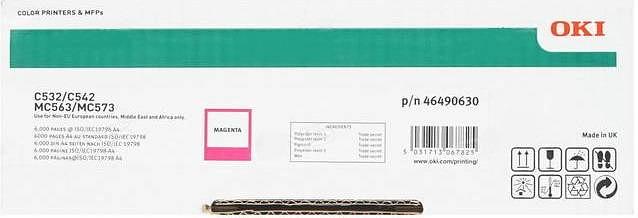 Тонер-картридж Oki C532/542/MC563/573 6K (magenta) фото 1