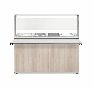 Мармит вторых блюд Luxstahl МВП (С)-1500 паровой (Цвет фасада 3354PR Венге Цаво) фото 3