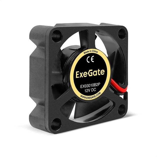 Exegate EX295215RUS Вентилятор 12B DC ExeGate EX03010B2P (30x30x10 мм, 2-Ball (двойной шарикоподшипник), 2pin, 10500RPM, 29,5dBA) фото 1