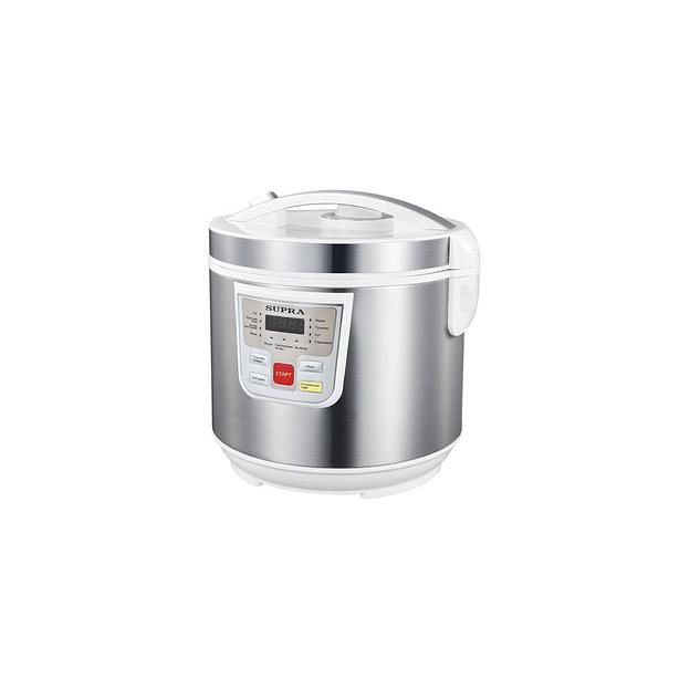 Мультиварка Supra MCS-4115, 900Вт, серебристый/белый фото 1