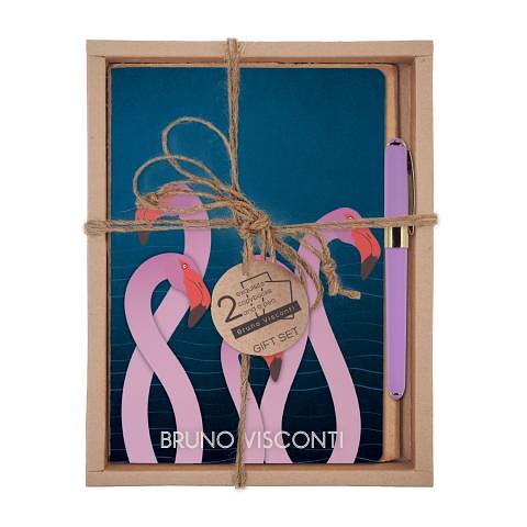 Набор две тетради и ручка ФЛАМИНГО, Bruno Visconti 7-40-001/44-3 фото 1