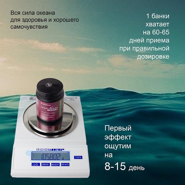 Неденатурированный Морской коллаген 1 2 и 3 типа с экстрактом шиповника «Aksolagen recovery» фото 10