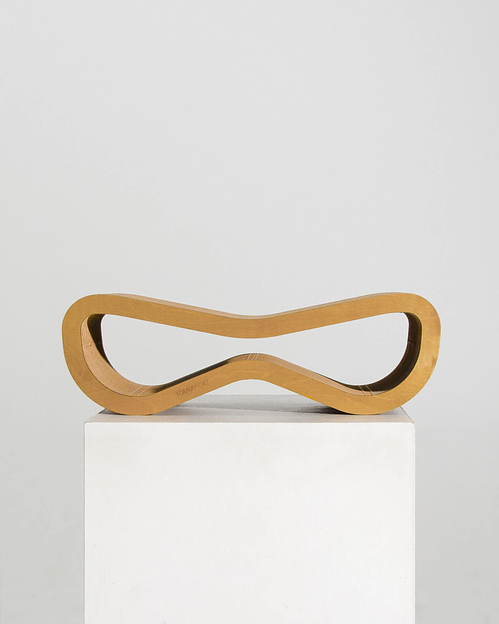 Когтеточка Слим с деревянным ободком, сосна, опт фото 2