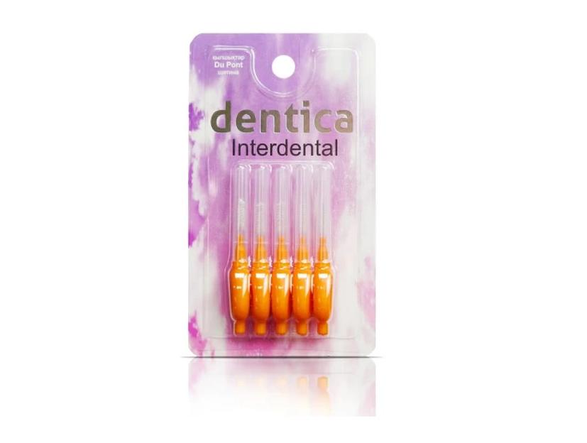 Набор ёршиков ортодонтических Dentica № 5 М оранжевый фото 1