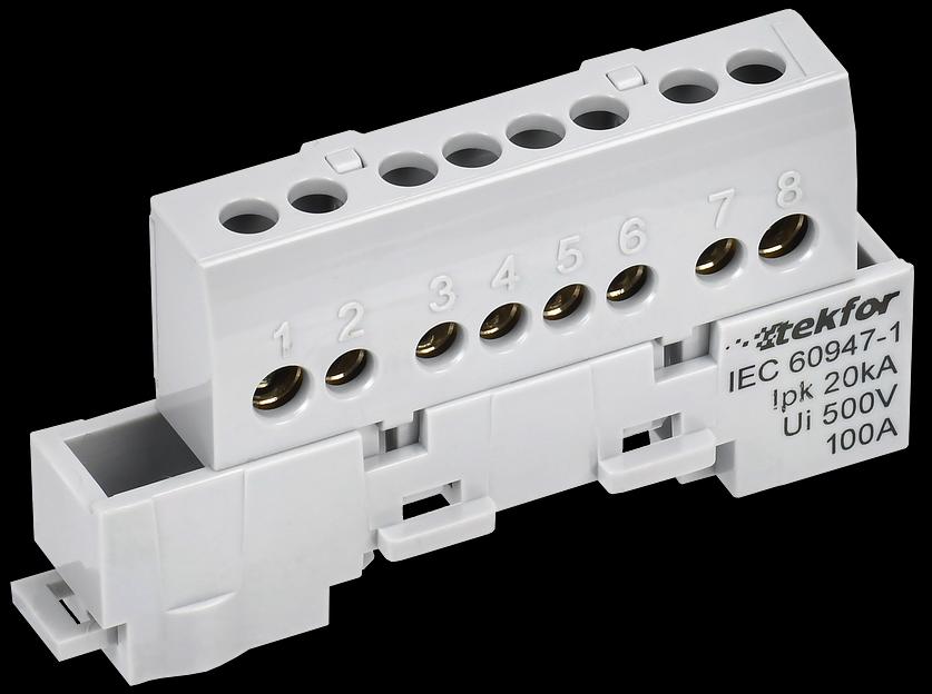 TEKFOR Шина L фаза изолированная на универсальном держателе 6х9-8-Ср IEK фото 1