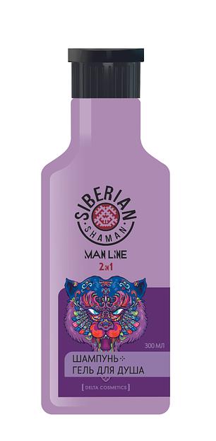 Гель для душа мужской 2в1 Siberian Shaman «Детокс эффект и тонус», с ментолом ОПТ фото 3