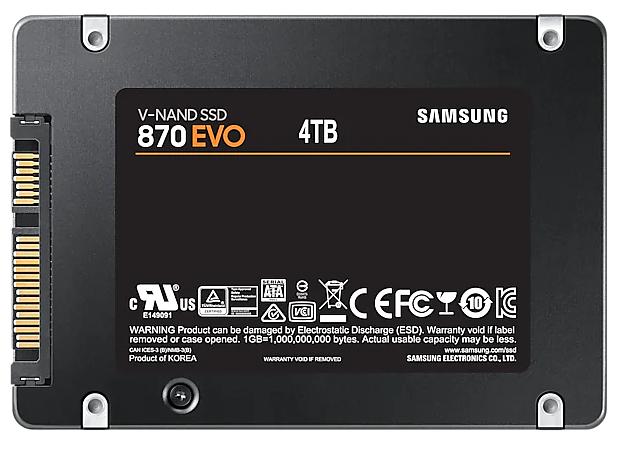 Накопитель SSD Samsung SATA III 4Tb MZ-77E4T0BW 870 EVO 2.5" фото 2