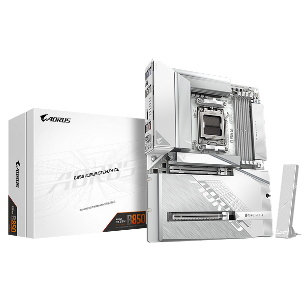 Материнская плата Gigabyte B850 AORUS STEALTH ICE, RTL фото 1
