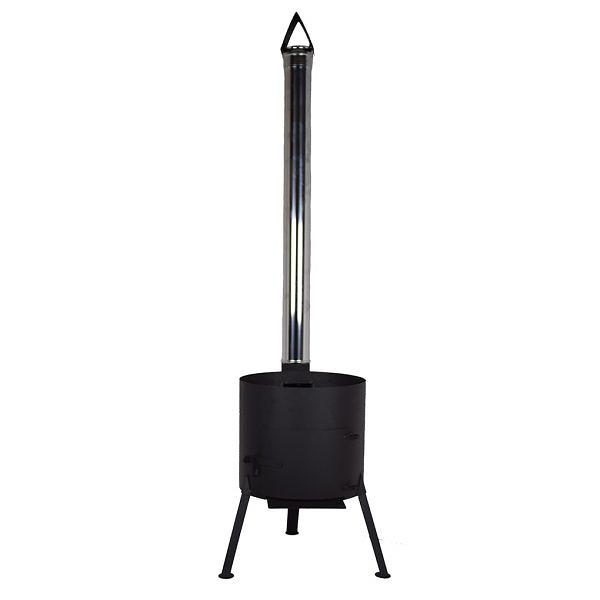 Печь для казанов 8-10 литров с нержавеющим дымоходом опт фото 1