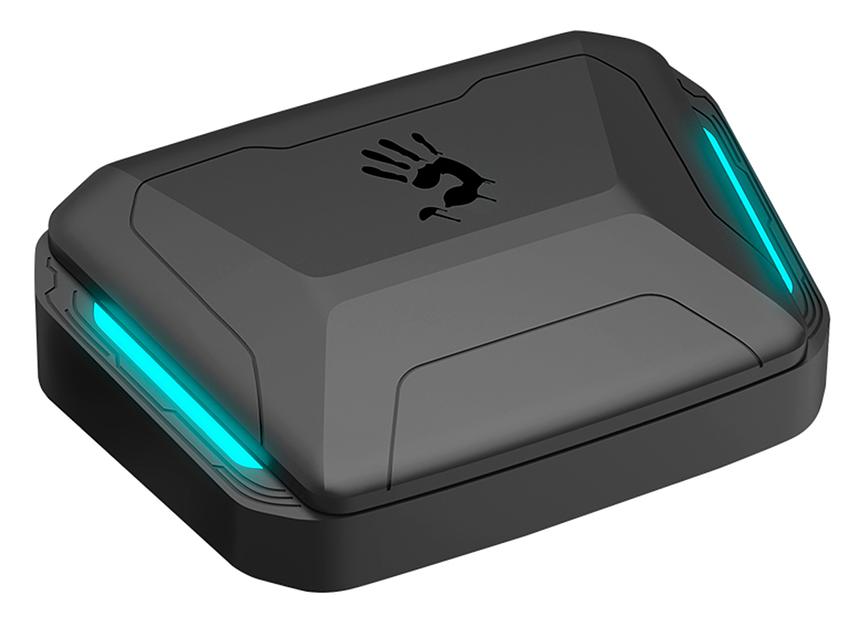 Наушники с микрофоном A4Tech Bloody M70 черный/синий вкладыши BT в ушной раковине (M70 BLACK+BLUE) фото 5