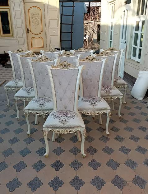 Стул для гостиной с мягкой обивкой, слоновая кость, под заказ фото 1