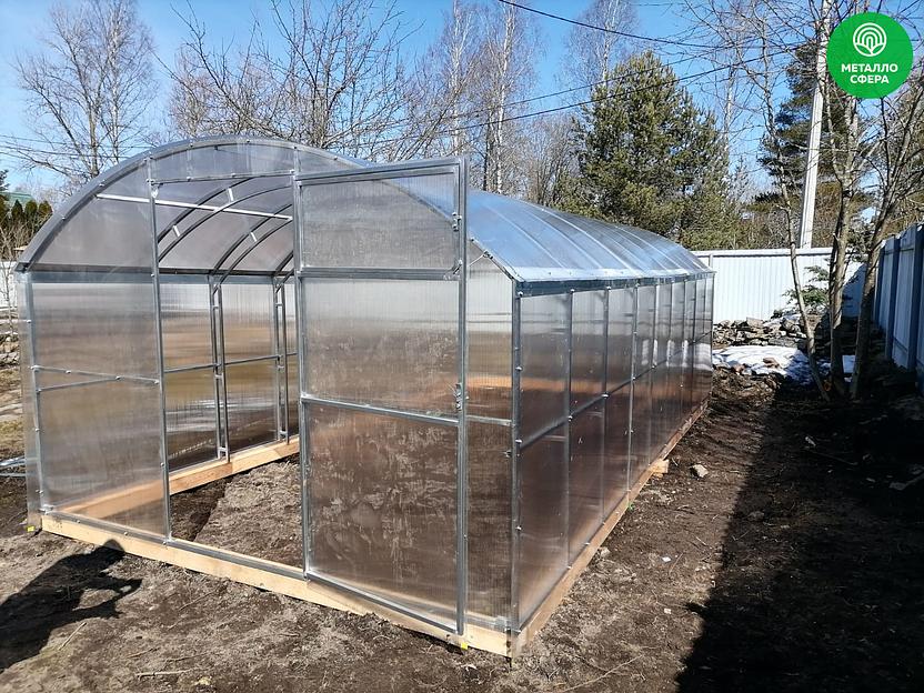 Прямостенная теплица «Богатырь» ОПТ фото 1