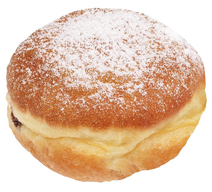 Пончик с вареной сгущёнкой, 65г, готовый ОПТ фото 1
