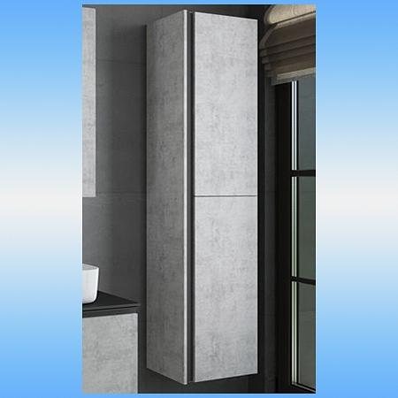 Шкаф-колонна COMFORTY ЭДИНБУРГ-40 подвесная, 2 двери, универсальная, бетон светлый 400х1600х300 фото 1
