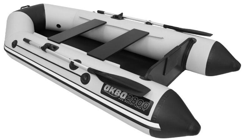 Лодка Аква 2800, 2800*1320*360 мм., цвет: серый-черный фото 1