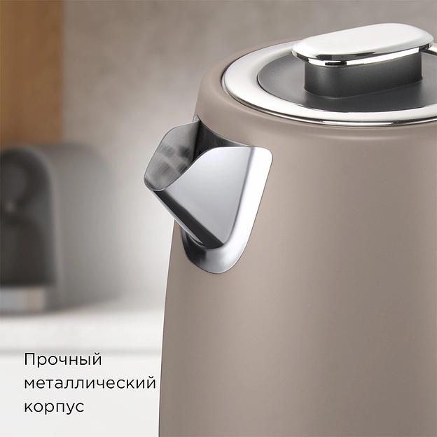 Чайник электрический Редмонд KM240 1.7л. 2200Вт бежевый фото 2