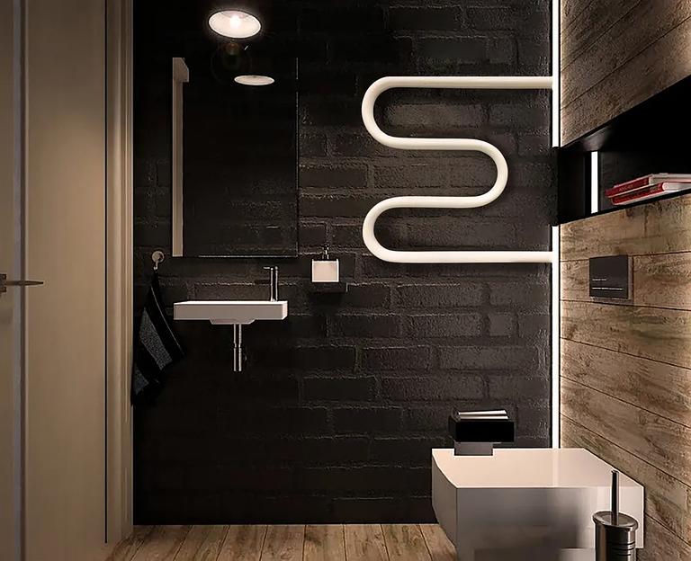 Полотенцесушитель водяной белый М-образная 500×500 мм ВоЛПро опт фото 5