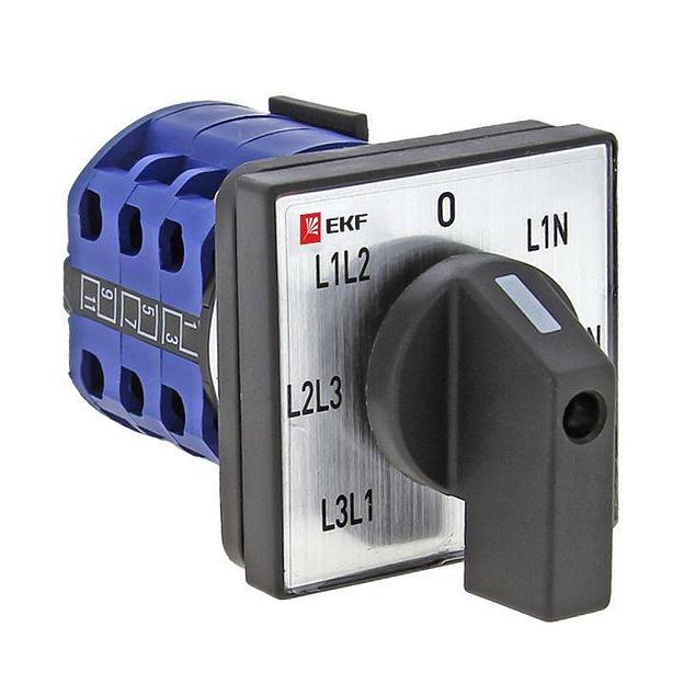 Переключатель кулачковый ПК-1-64 10А для вольтметра фото 1