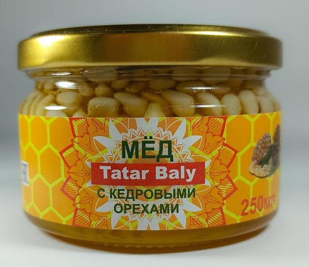 Мёд с кедровыми орехами, 250 мл. ОПТ фото 1