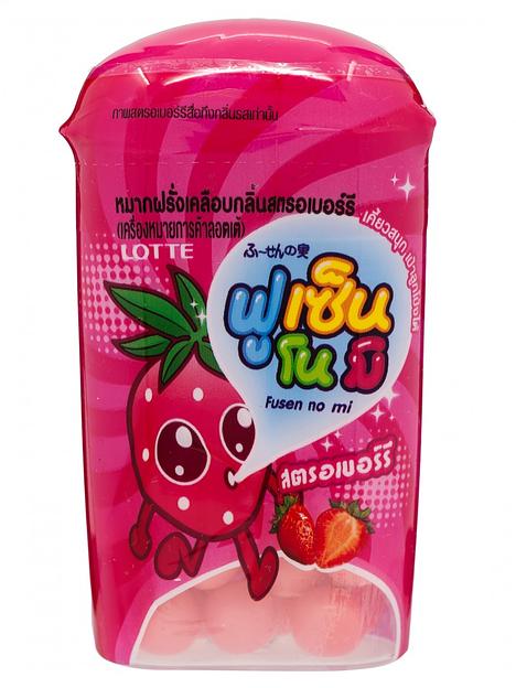 Резинка жевательная драже «Клубника», Thai Lotte, 15гр фото 1