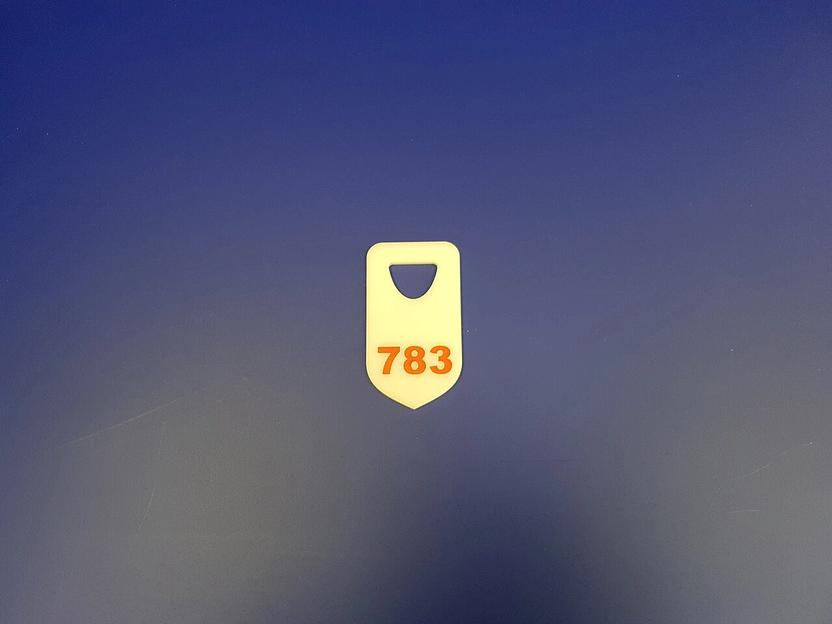 Номерки гардеробные , нанесение- пленка. фото 3