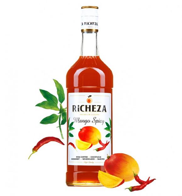 Сироп "Richeza" манго пряный 1л фото 1