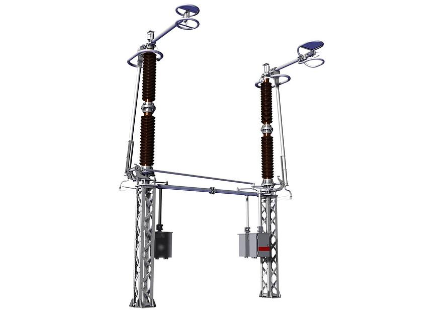 Разъединители горизонтально-поворотного типа РГЖ–330/2000УХЛ1 фото 3