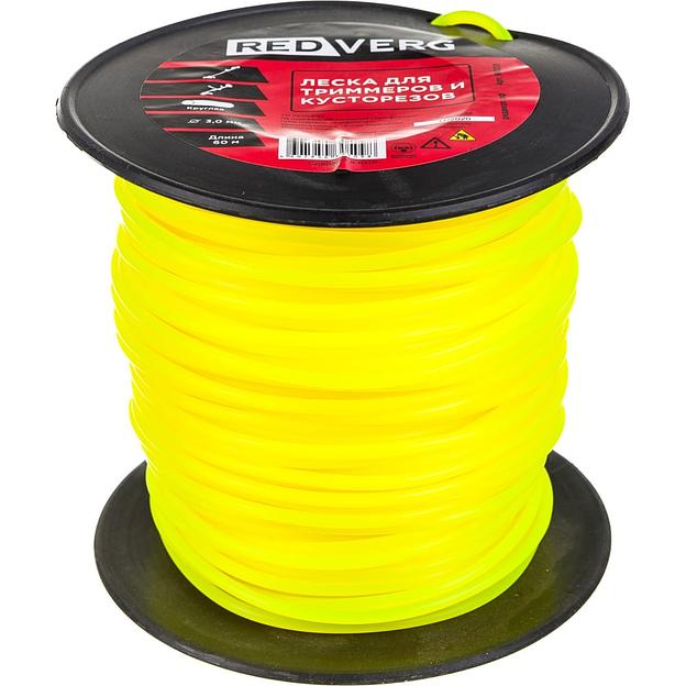 Леска для триммера REDVERG д 3,0мм (281м) круглая (990301) фото 1