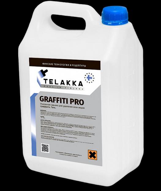 Усиленная смывка граффити,  для удаления маркера, для удаления пятен с фасадов зданий TELAKKA GRAFFITI PRO 5кг фото 1