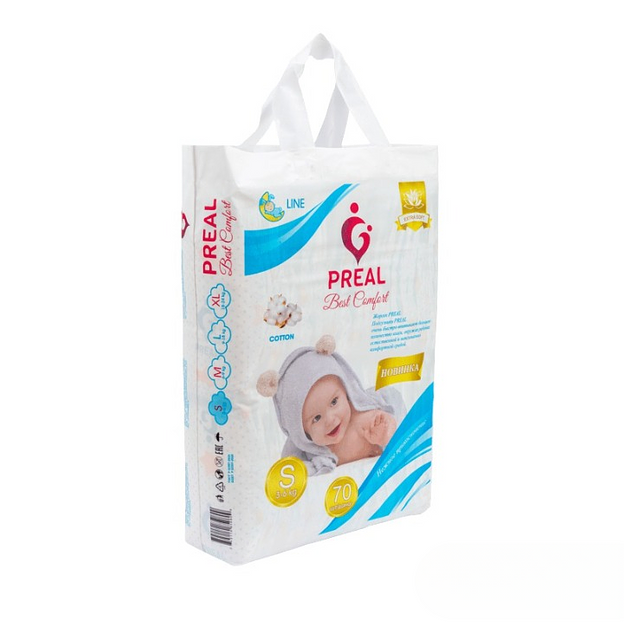 Детские подгузники Preal S 70 шт ОПТ фото 3