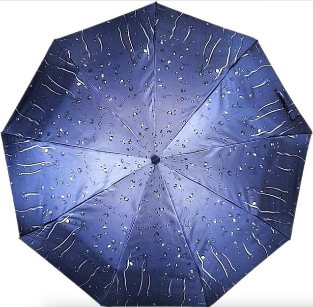 Зонт женский «Diniya» 58 см Х8К Капли Дождя, опт фото 1