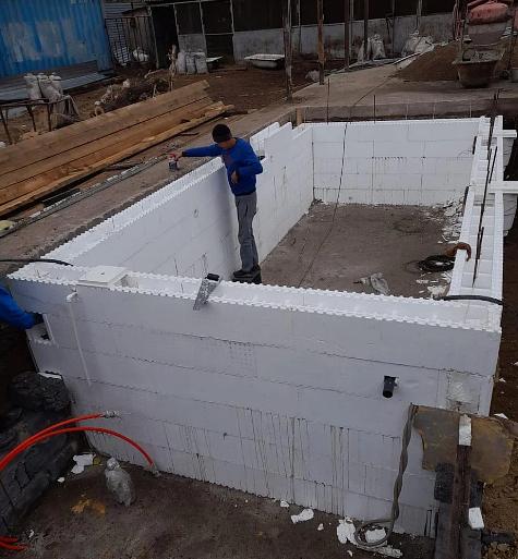 Бассейн термос из несъемной опалубки фото 4