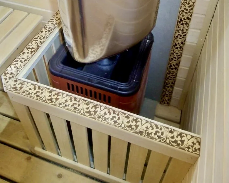 Изготовление в бане детской защиты от печи фото 1