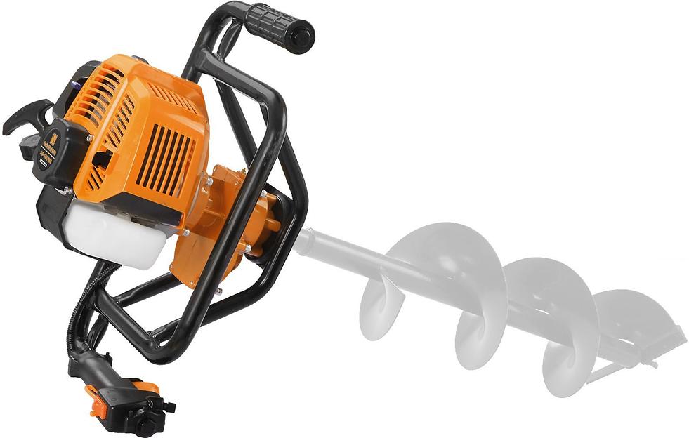 Мотобур Carver AG-152/000 бытовой 2-х такт. 1400Вт 1.9л.с. 52см3 277об/мин (01.003.00022) фото 1