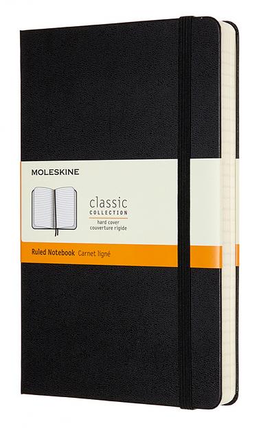 Блокнот Moleskine CLASSIC EXPENDED QP060EXP Large 130х210мм 400стр. линейка твердая обложка черный фото 1