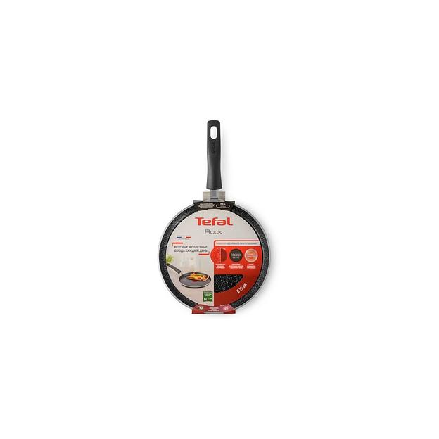 Сковорода блинная Tefal Rock 04235525, 25см, 43.8x25, антипригарное покрытие, алюминиевая фото 1